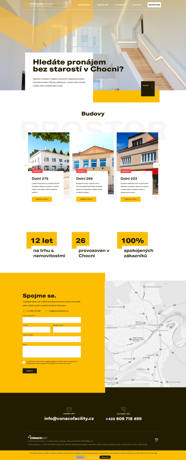 Pronájem Choceň – Komerční a bytové prostory v centru