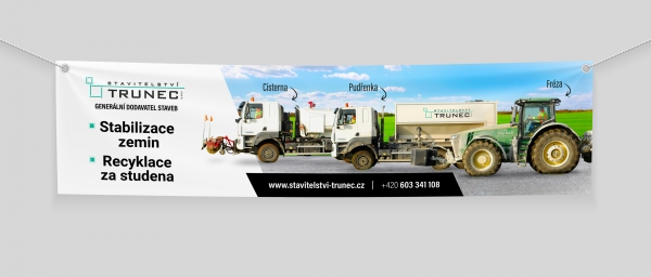 Outdoor banner Stavitelství Trunec