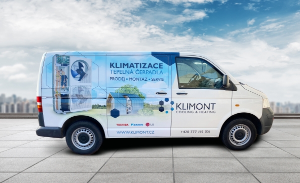 Polep vozu Klimont
