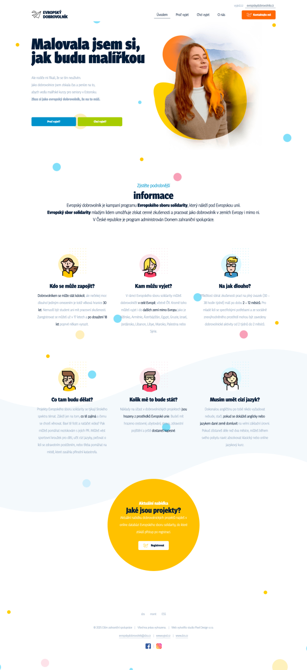 Evropský dobrovolník – Projekt dobrovolnictví