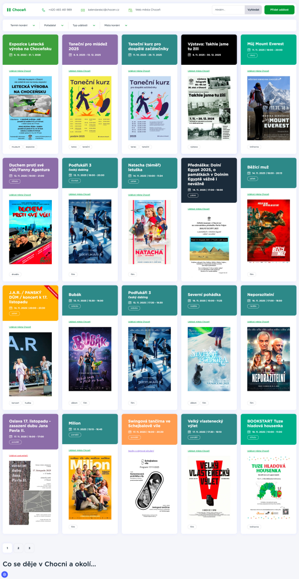 Kalendář akcí města Choceň a okolí